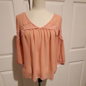 💞Lauren Conrad sheer blouse